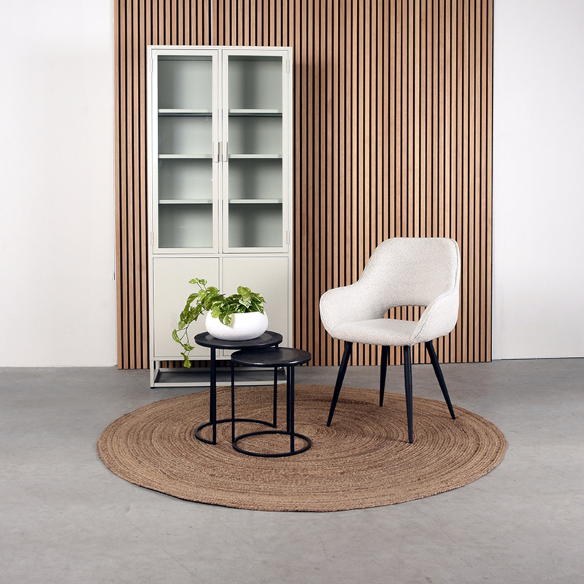 LABEL51 Eetkamerstoel Fer - Boucle